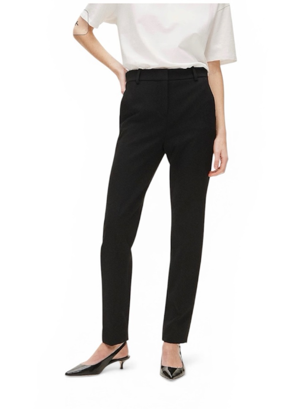 J. Crew Cameron Black Pants. Cropped length, pockets size 12